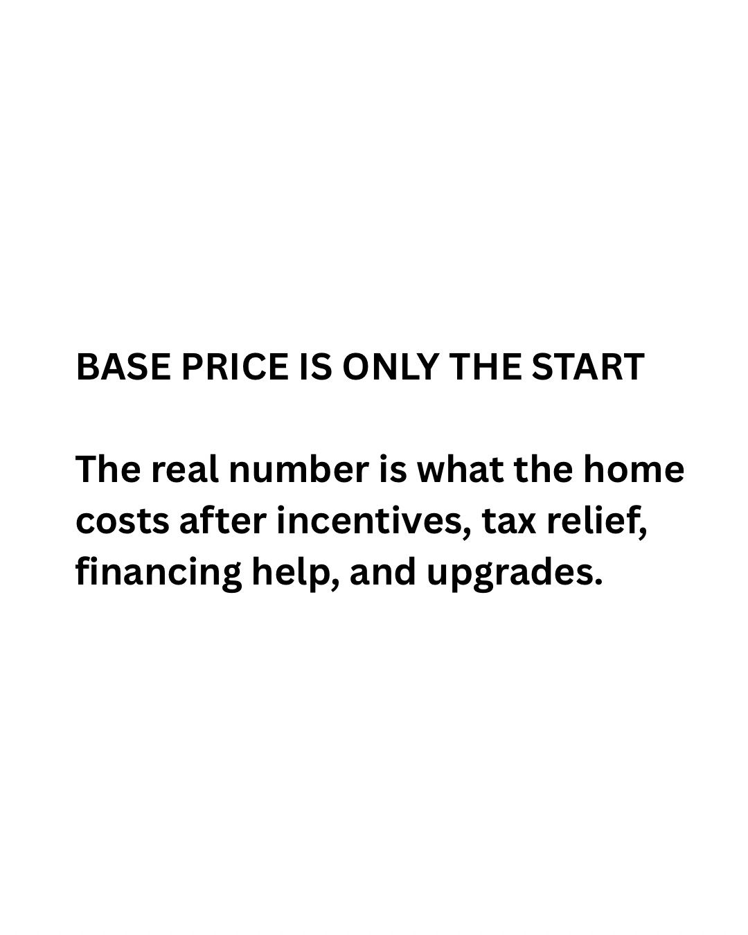 Base price is only the start when buying new construction