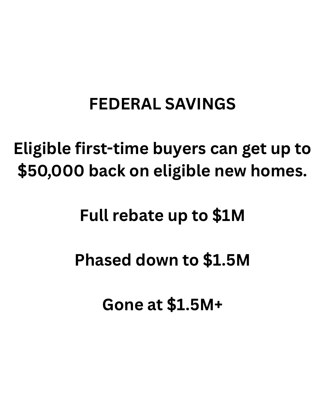 Federal and provincial tax relief on new homes in Ontario