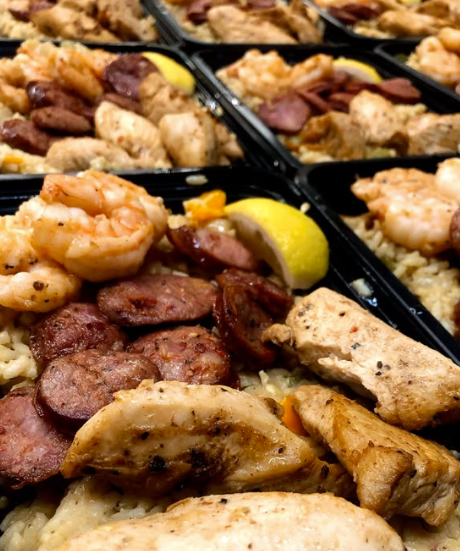 Jambalaya prepared meal from Duck In Market