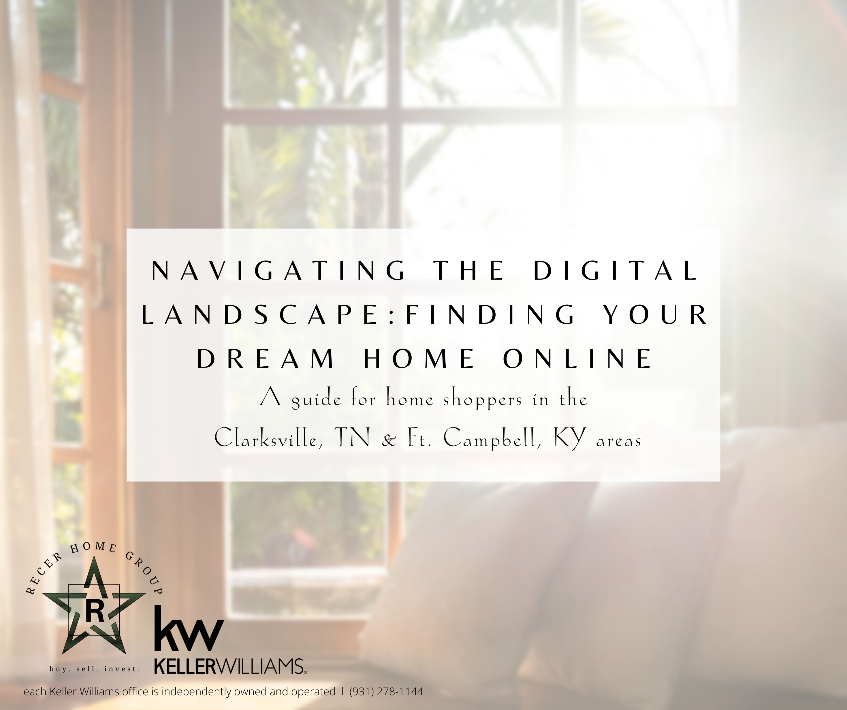 Navigating the Digital Landscape: Finding Your Dream Home Online. A guide for home shoppers in Clarksville, TN, and the Fort Campbell, KY area header image.
