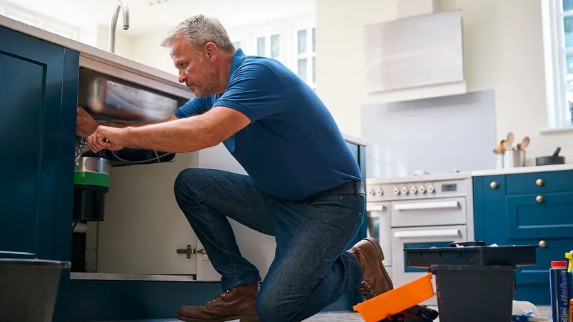 Plumbing Expert Reveals Common Food Items You Should Never Put Down the Garbage Disposal By Realtor.com header image.