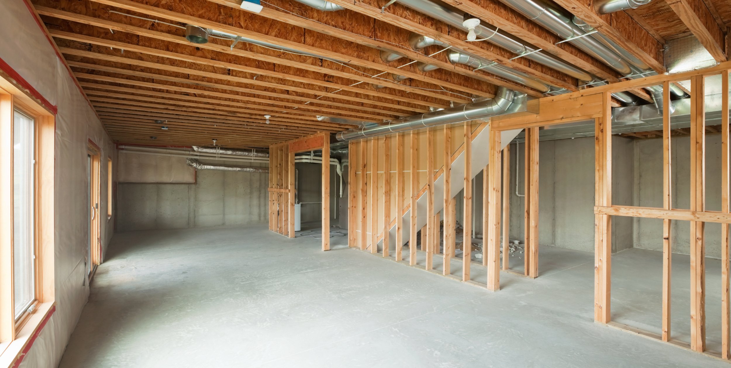 Seven Tips for Finishing a Basement By HomeKeepr header image.