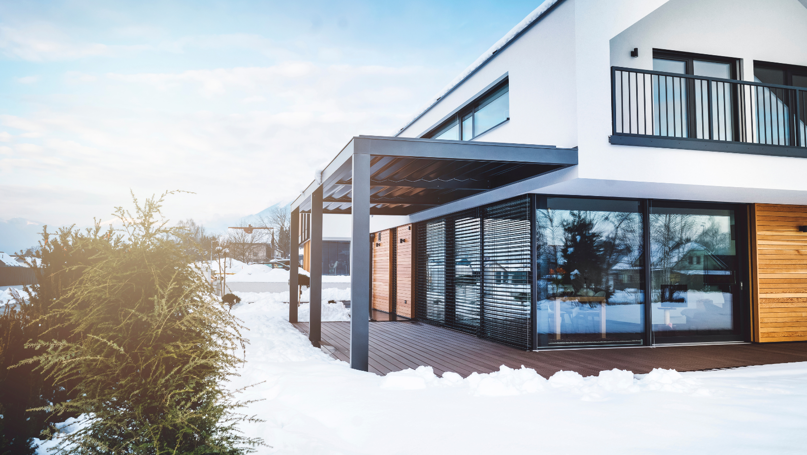 Curb Appeal That Lasts Through the Winter By HomeKeepr header image.