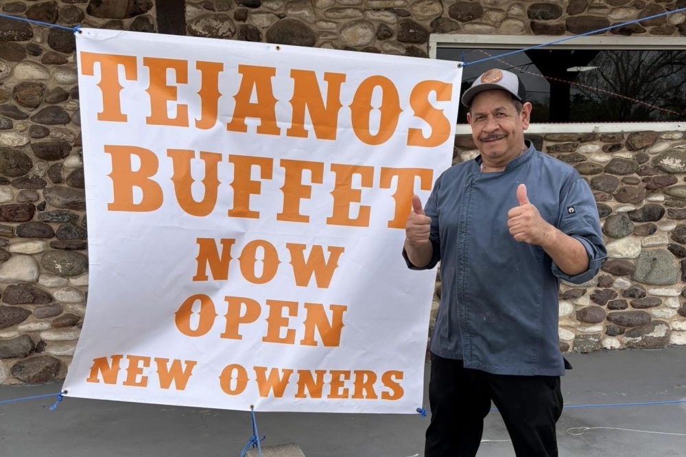 Tejanos Buffet now open in Alvin By Community Impact header image.