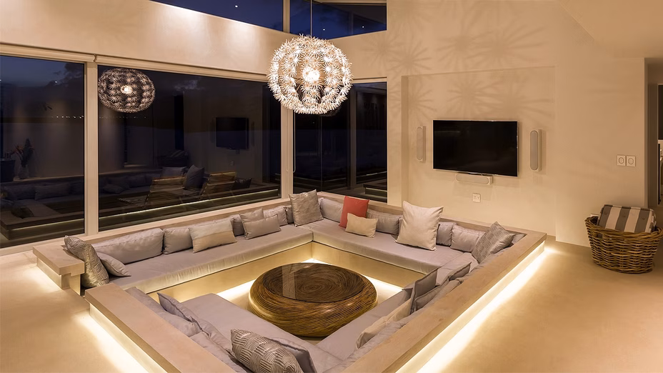 Sunken Living Rooms Are Back—but Will the Trend Really Last? By Realtor.com header image.