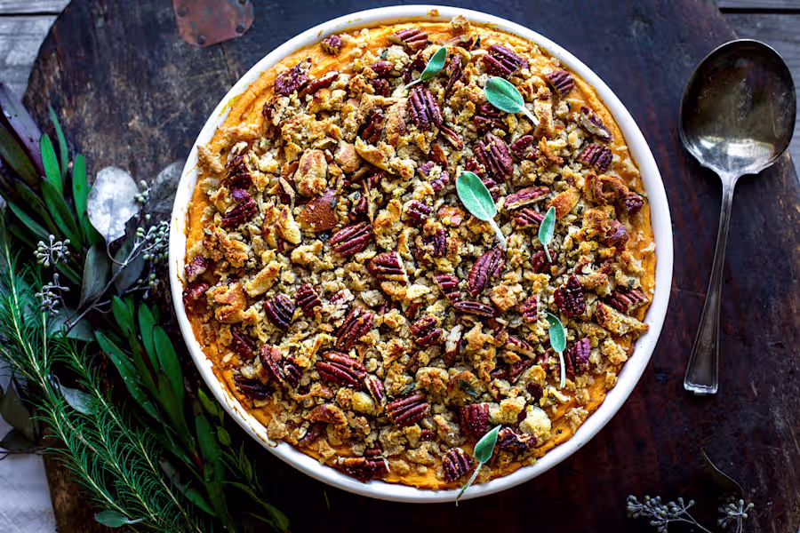 3 new takes on classic side dishes to elevate your Thanksgiving menu By Click2Houston header image.