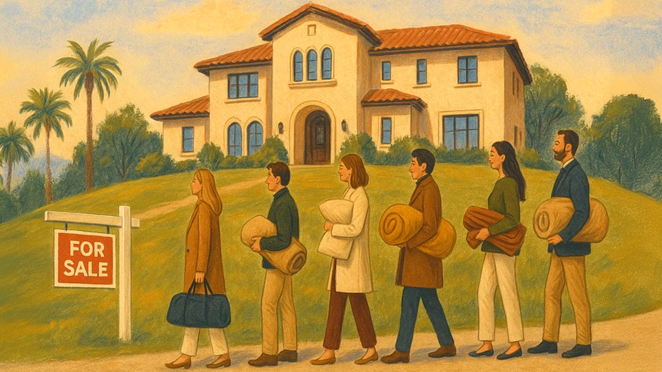 Buyers Are Taking ‘Try Before You Buy’ Literally—but Agents Warn Home Sleepovers Are a Nightmare for Sellers By Realtor.com header image.