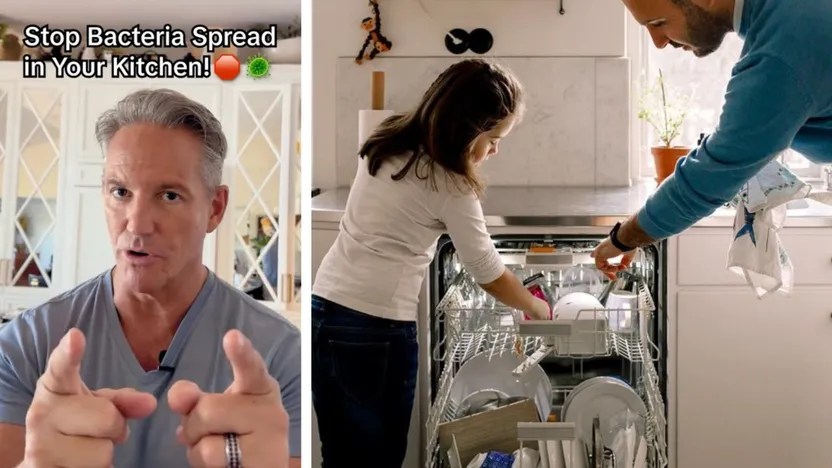 Doctor Reveals the ‘Biggest Bacteria Spreader’ in Your Kitchen—and the Internet Is Not Happy About It By Realtor.com header image.