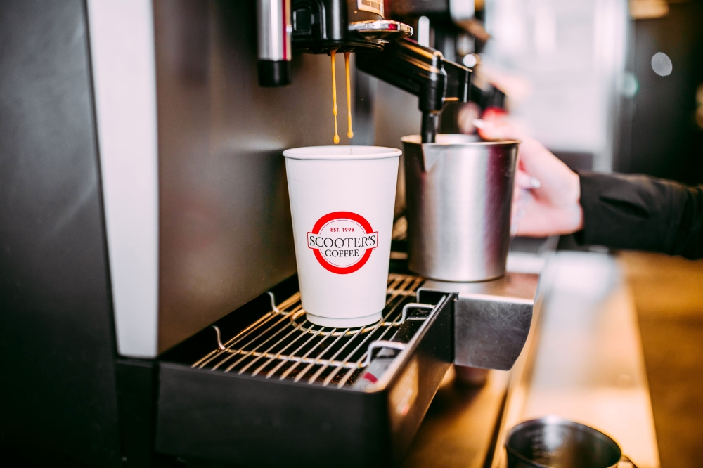 Scooter’s Coffee now open in League City By Community Impact header image.