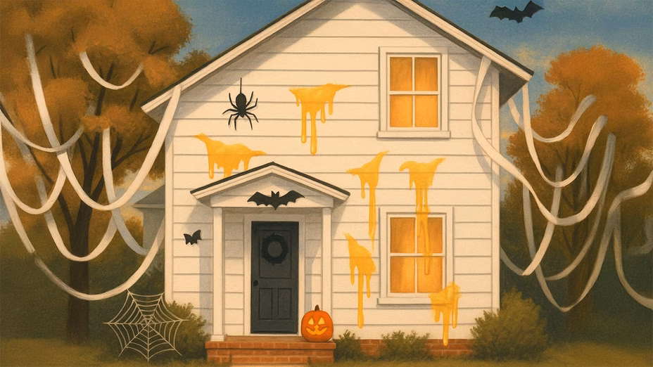 Homeowners, Rejoice: Kids Can’t Afford To Egg Your House This Year By Realtor.com header image.