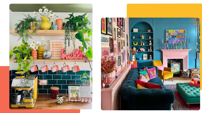 ‘Don’t Worry, Be Happy’: Dopamine Decor Is All the Joyful Rage Right Now By Realtor.com header image.
