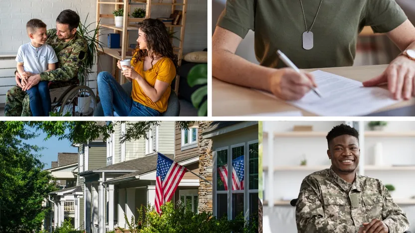 A Game Changer for Veterans: Nearly All Home Sales Using VA Loans Have Down Payments Below 10% By Realtor.com header image.
