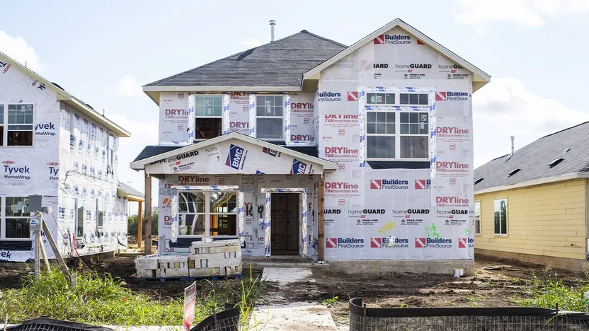 The Bargain Hunter’s Guide to Buying a New-Construction Home By Realtor.com header image.