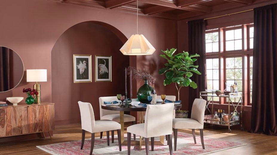 Glidden’s 2026 Color of the Year Is Warm and Perfect for Dining Rooms By Realtor.com header image.