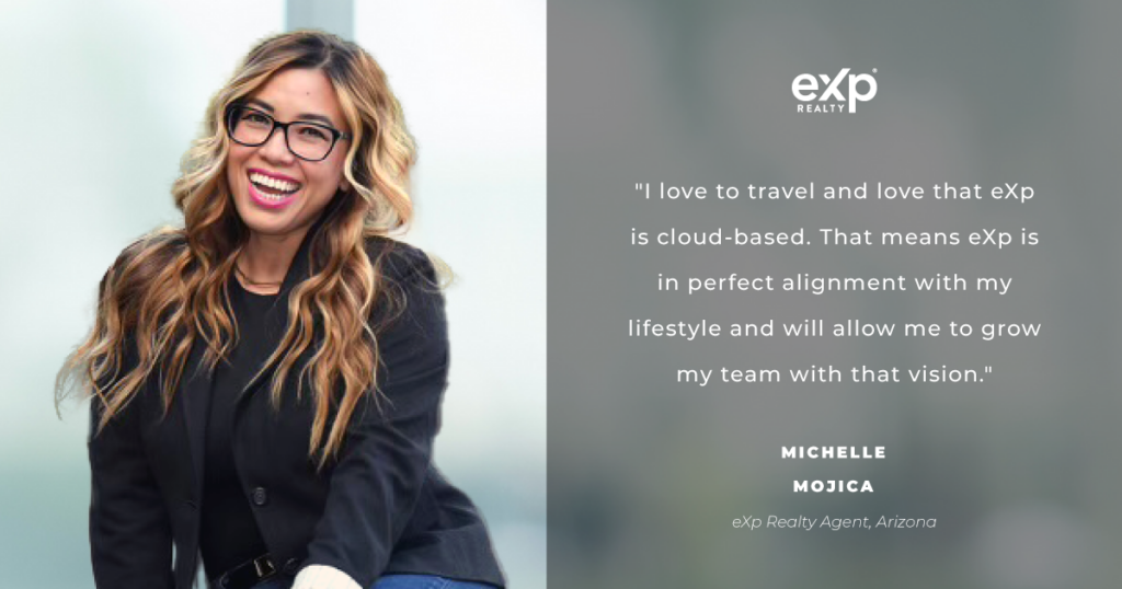 Globe-Trotting Michelle Mojica Calls eXp Realty ‘Best Hack Ever’ for Independent Brokers, Moves 30-agent Team By eXprealty.com header image.