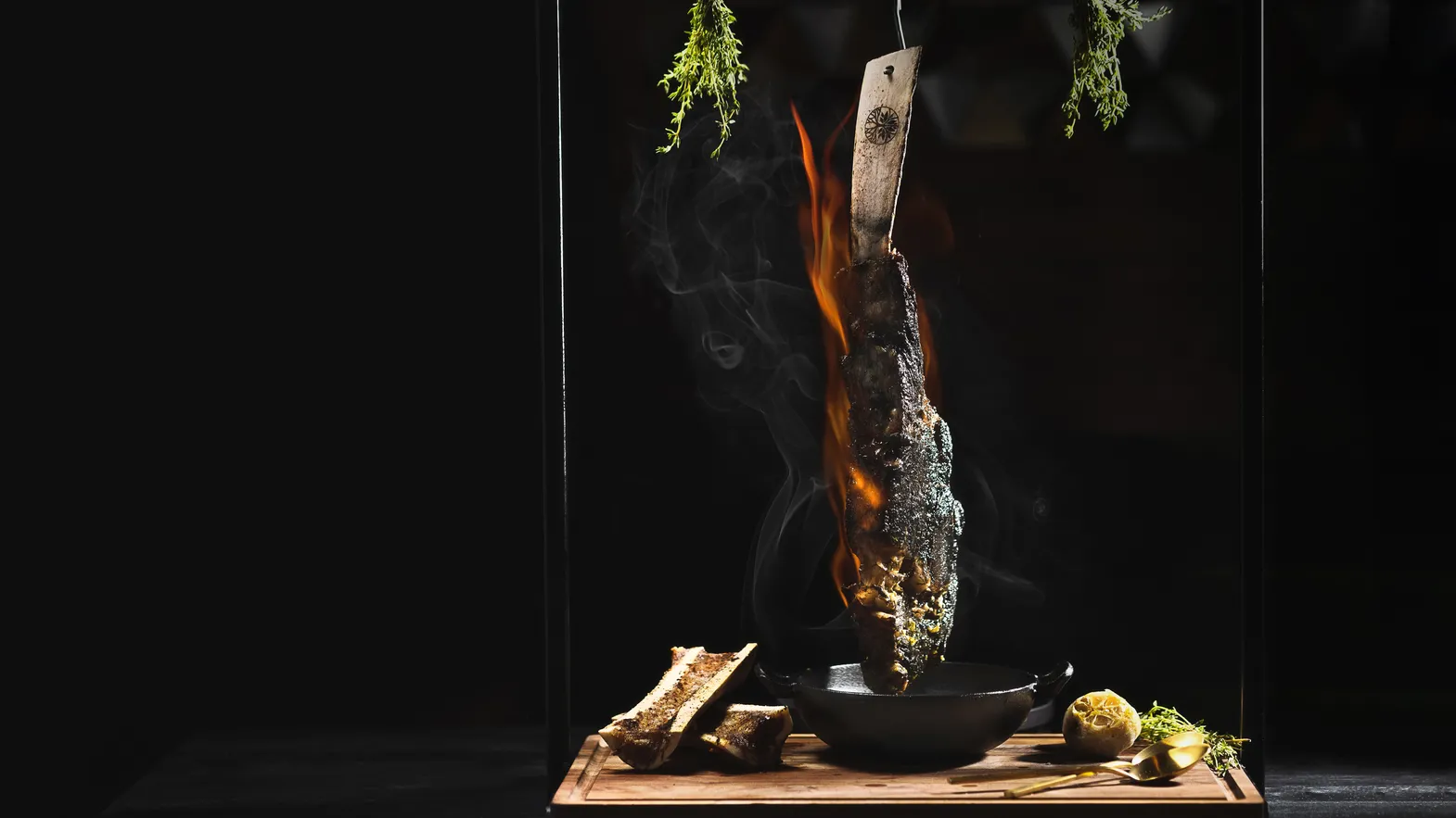 At This Houston Mexican Steakhouse, the Drinks, Performers, and Steaks Are on Fire By Houston Eater header image.