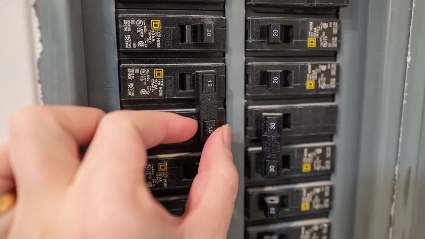 Electrician Shares Genius Circuit Breaker Hack for Quickly Resolving Electrical Issues in Your Home By Realtor.com header image.