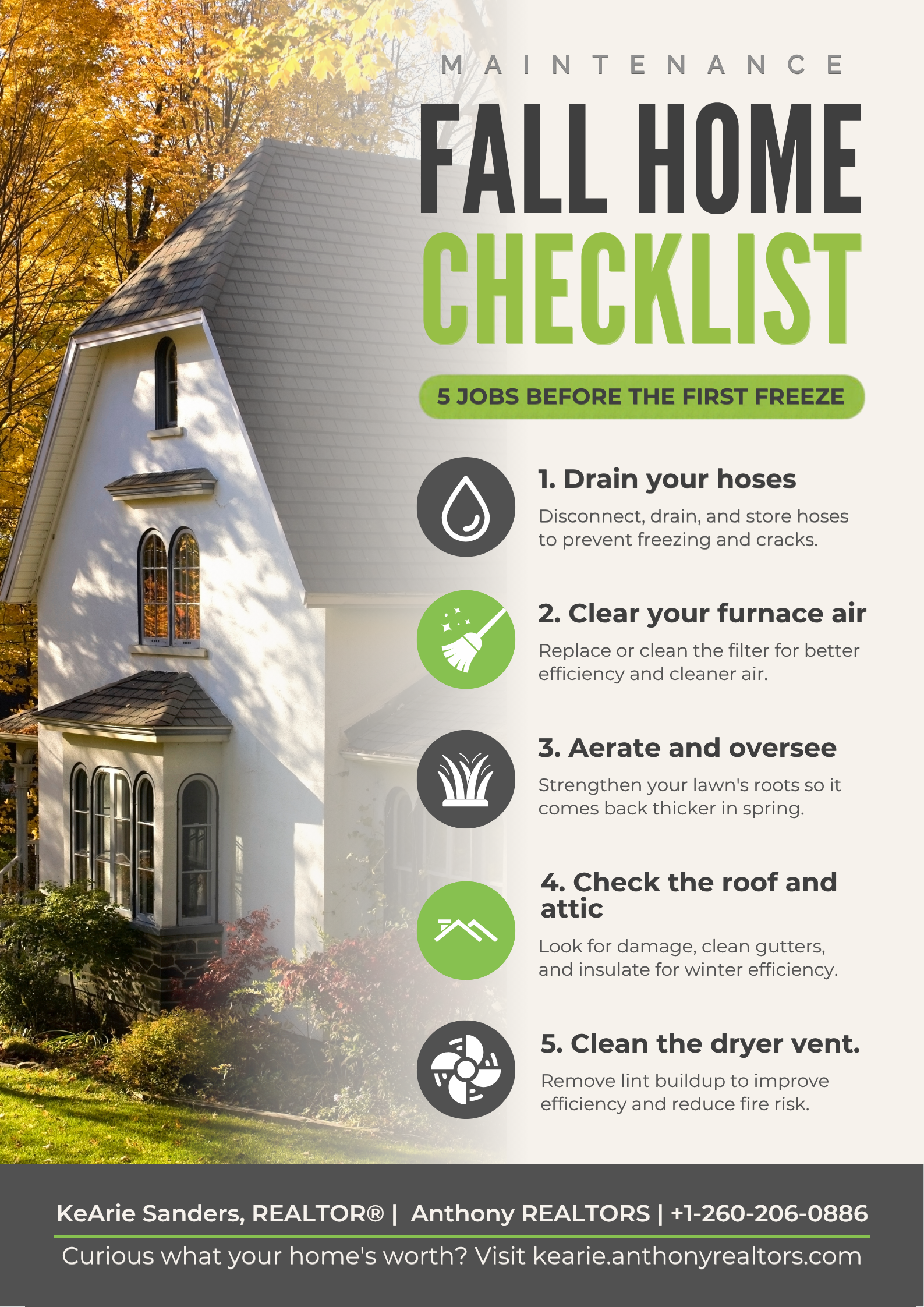 Fall Home Maintenance Checklist for Fort Wayne Homeowners header image.