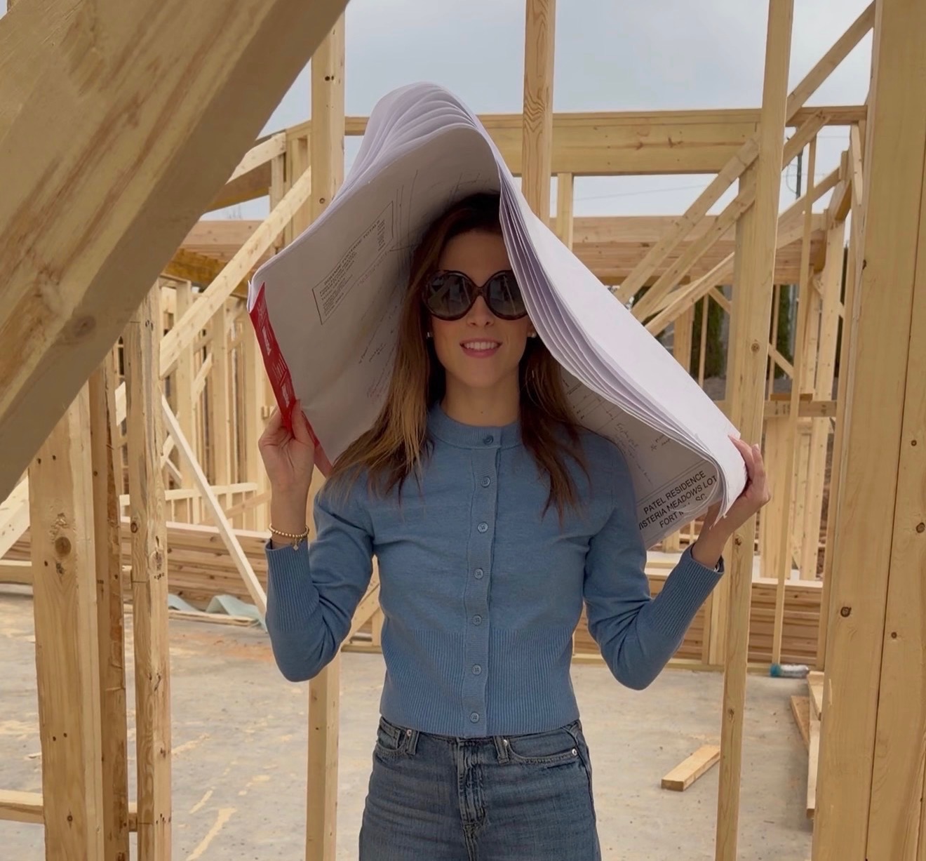 Addy Vining on the job site in Fort Mill, SC