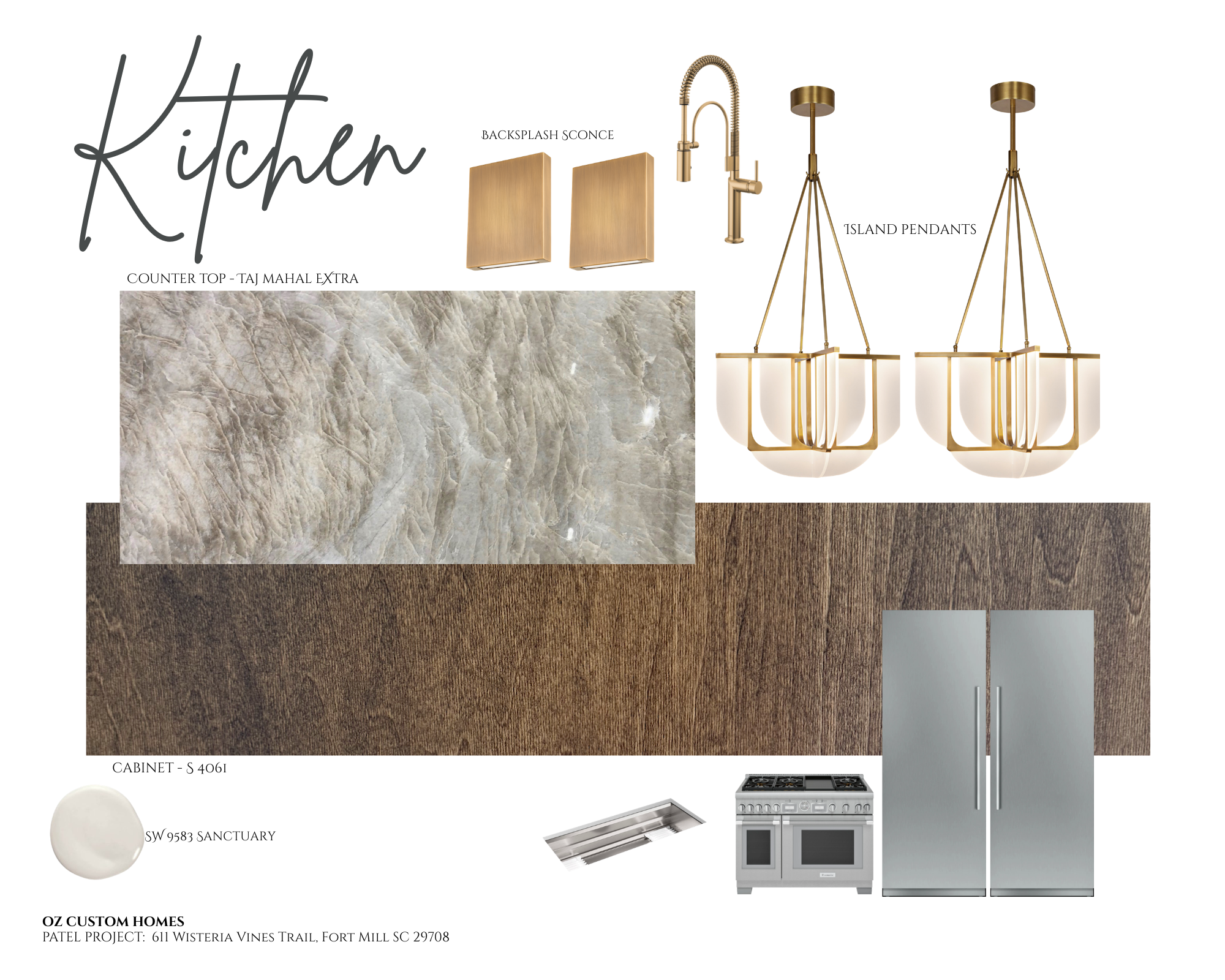 Kitchen Mood Board Wisteria Fort Mill, SC