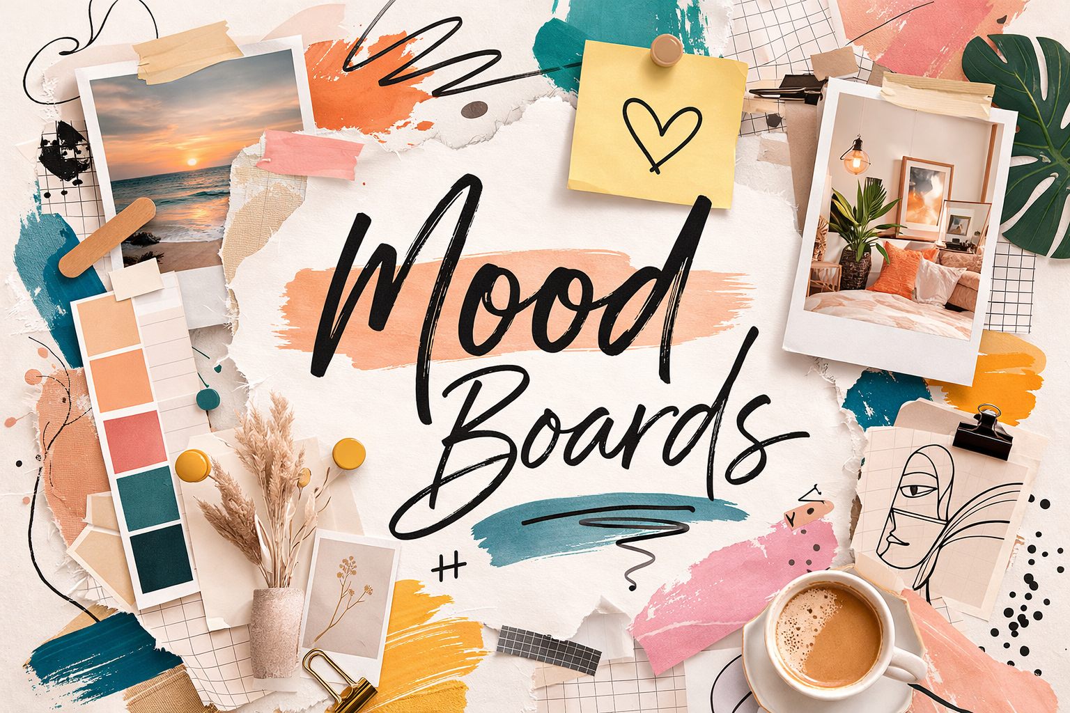 Example of a mood board slide