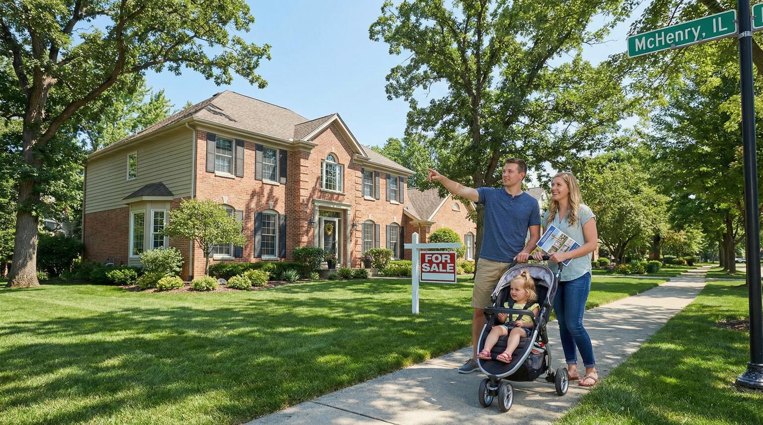 A family looking for a house in McHenry