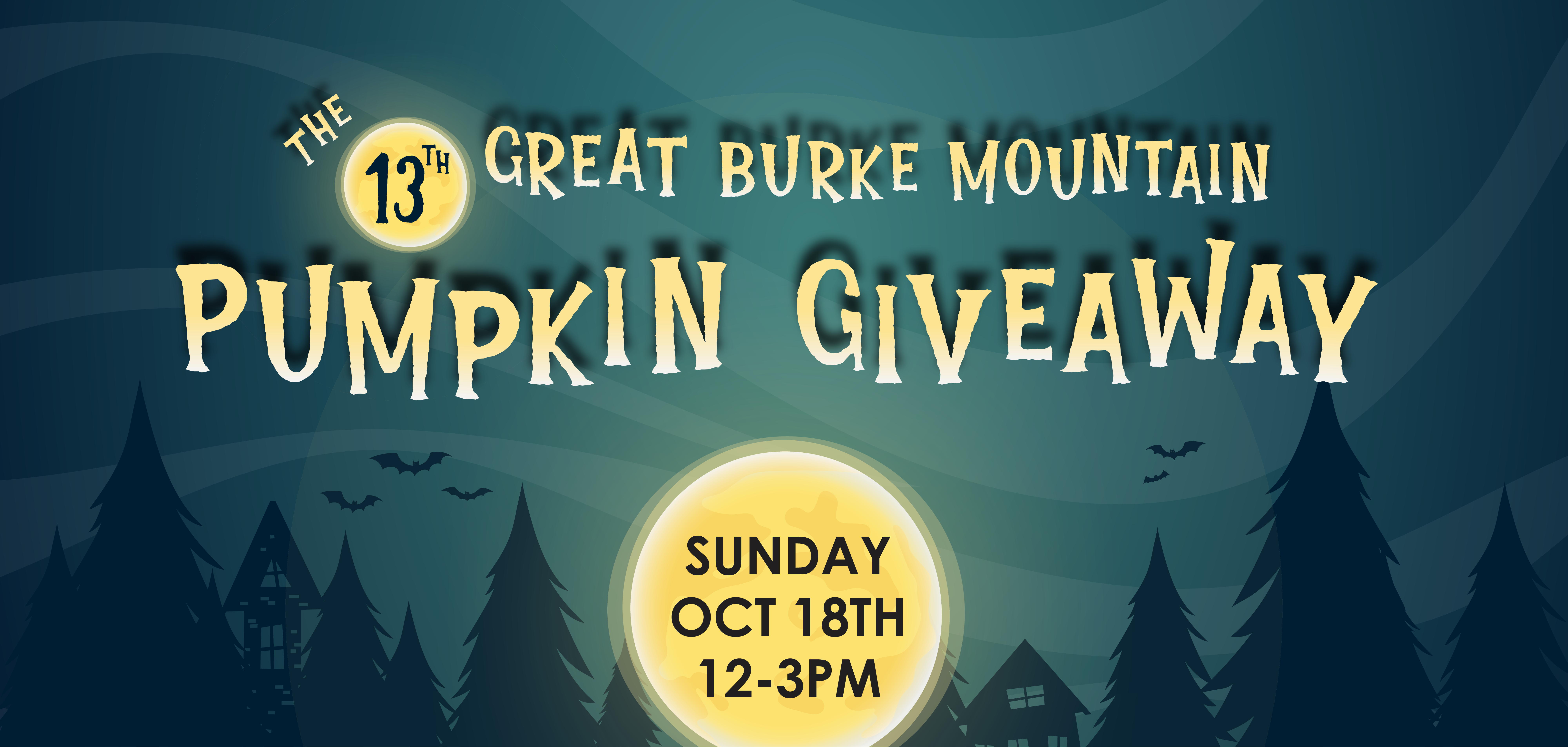 The 13th Annual Great Burke Mountain Pumpkin Giveaway! header image.