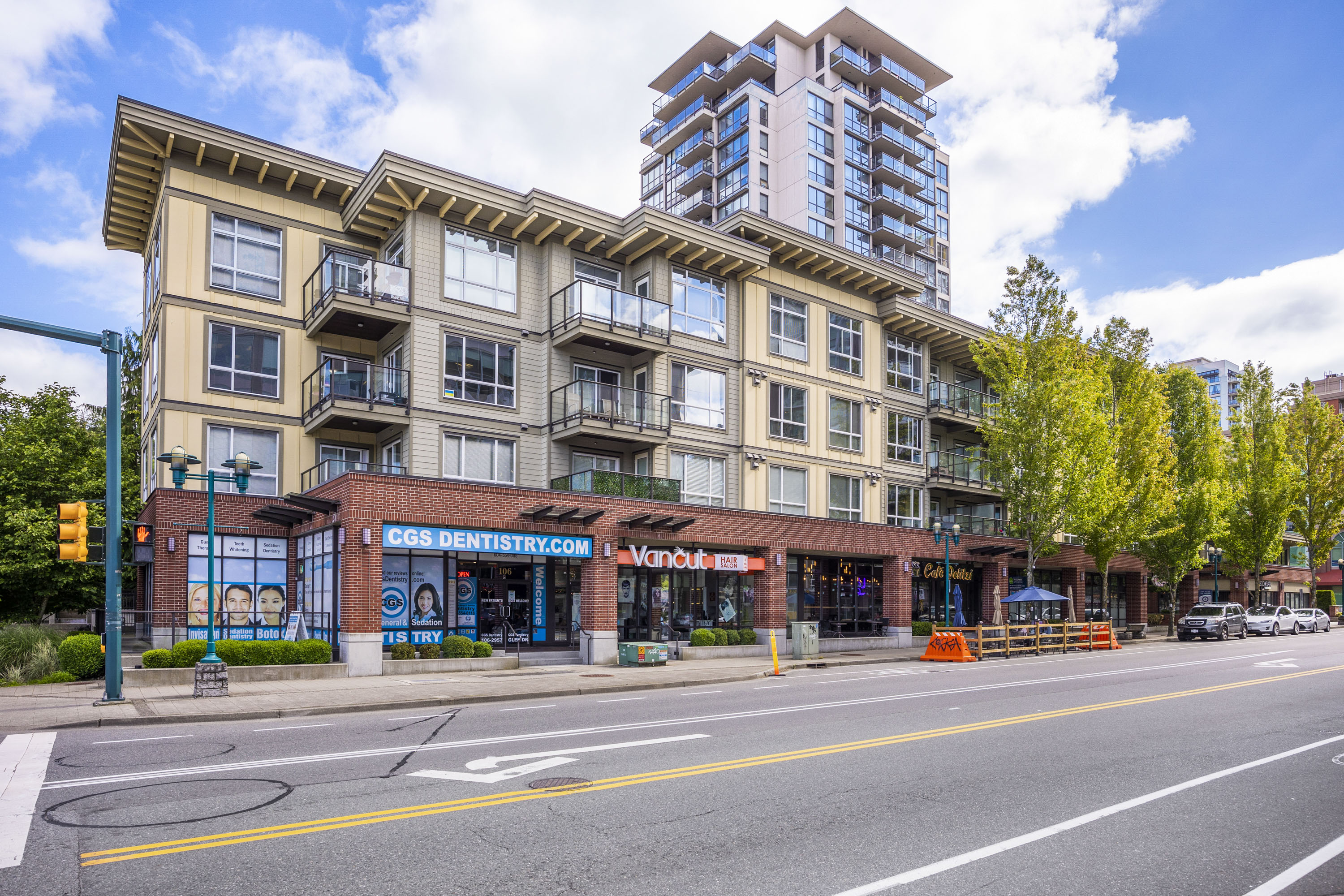 401-2957 Glen Drive, Coquitlam, BC header image.