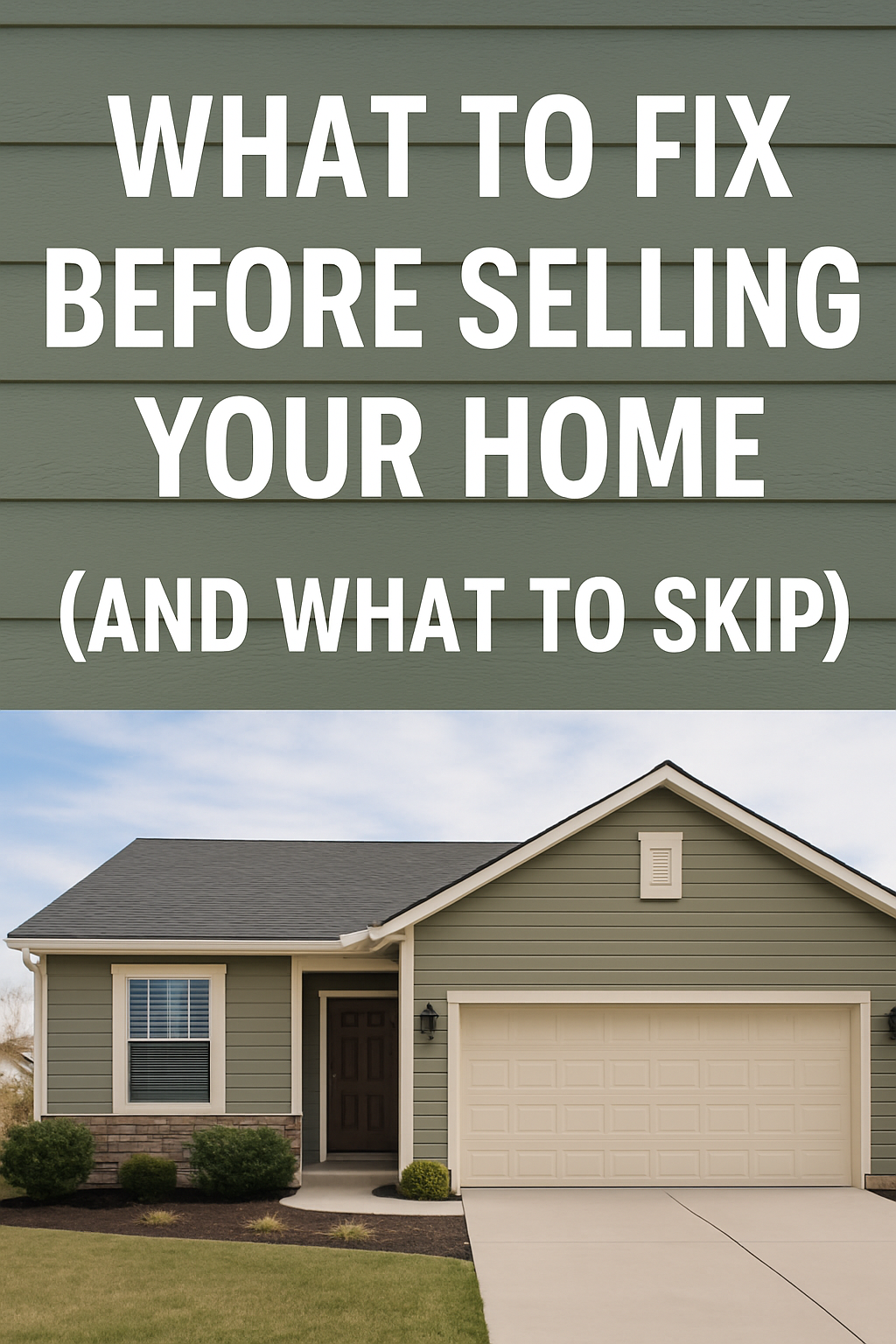 What to Fix and Skip when selling your home