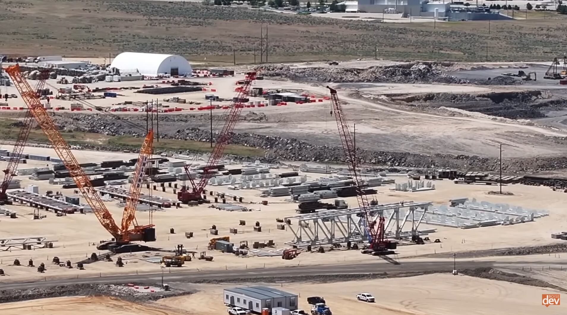 The construction industry in Idaho header image.