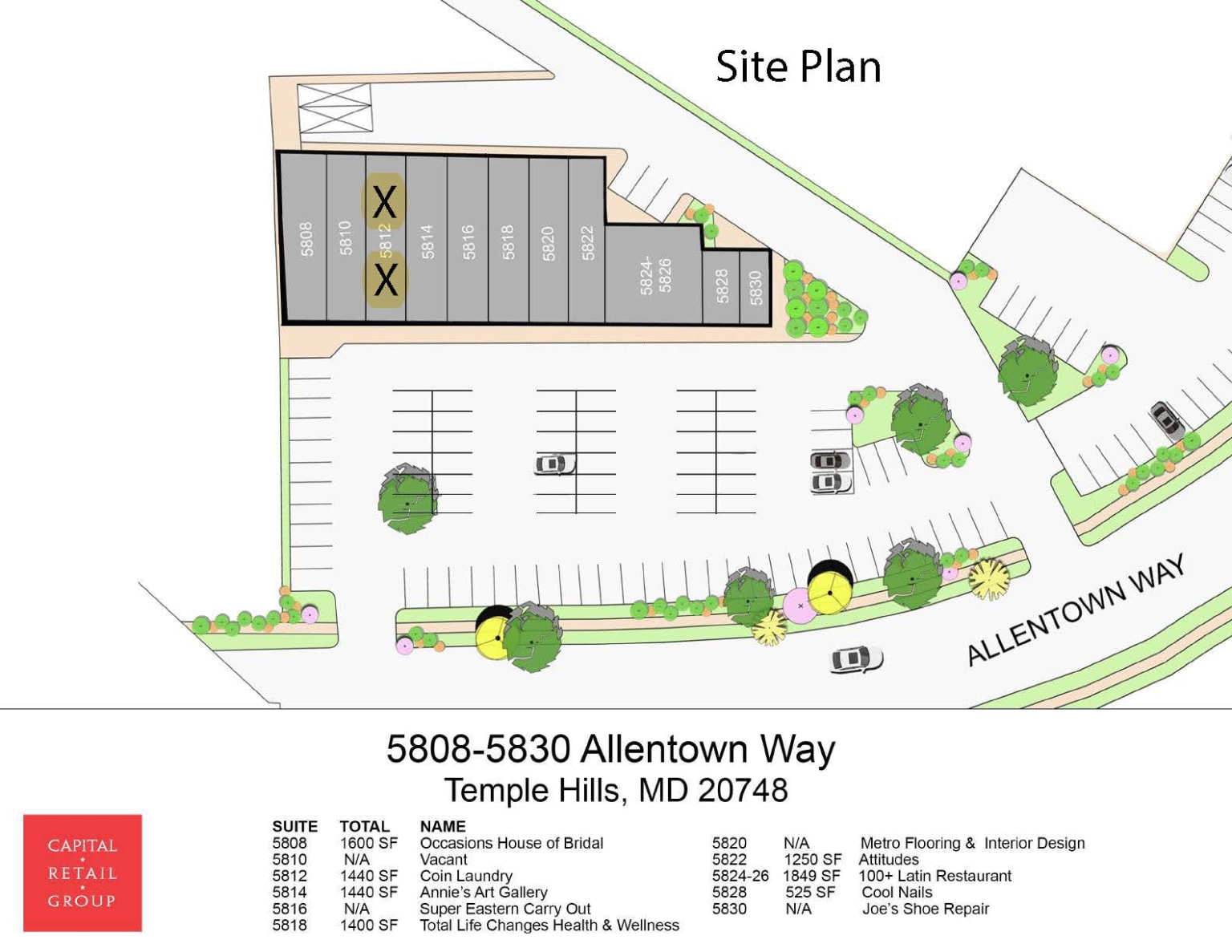 Site Plan & Lease Outline Drawing header image.
