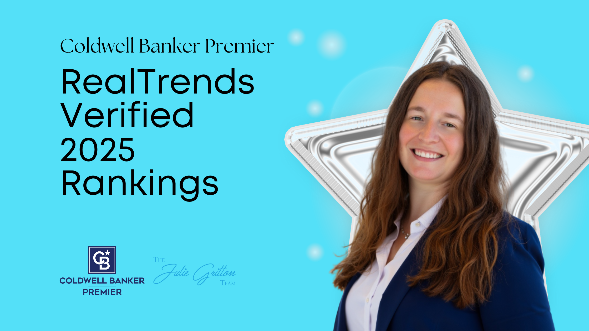 🏅 Celebrating Excellence — Julie Gritton Named a 2025 RealTrends Verified Agent! header image.