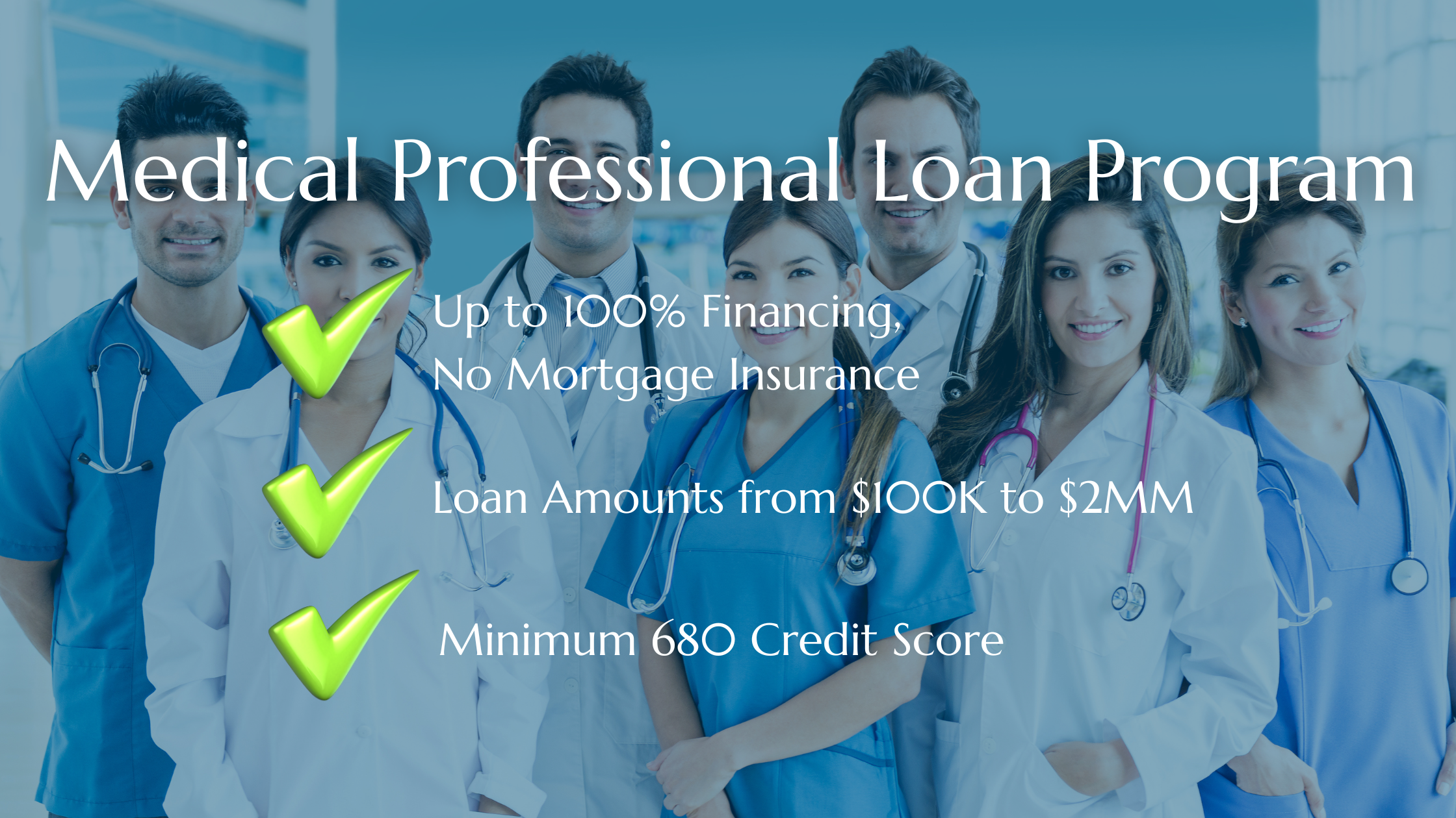 Exclusive Home Financing for Medical Professionals 💉 header image.