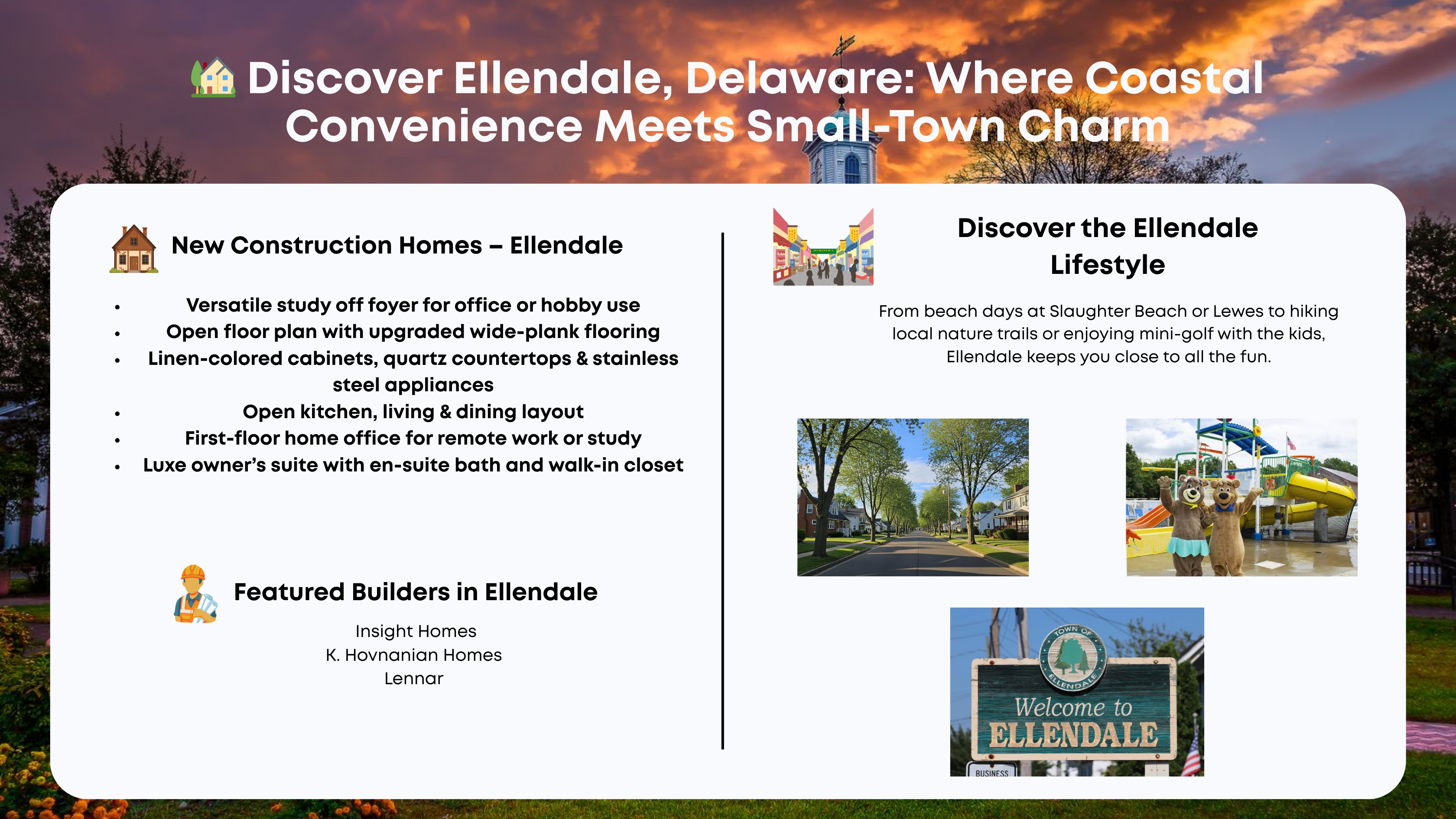 🏡 Discover Ellendale, Delaware: Where Coastal Convenience Meets Small-Town Charm header image.