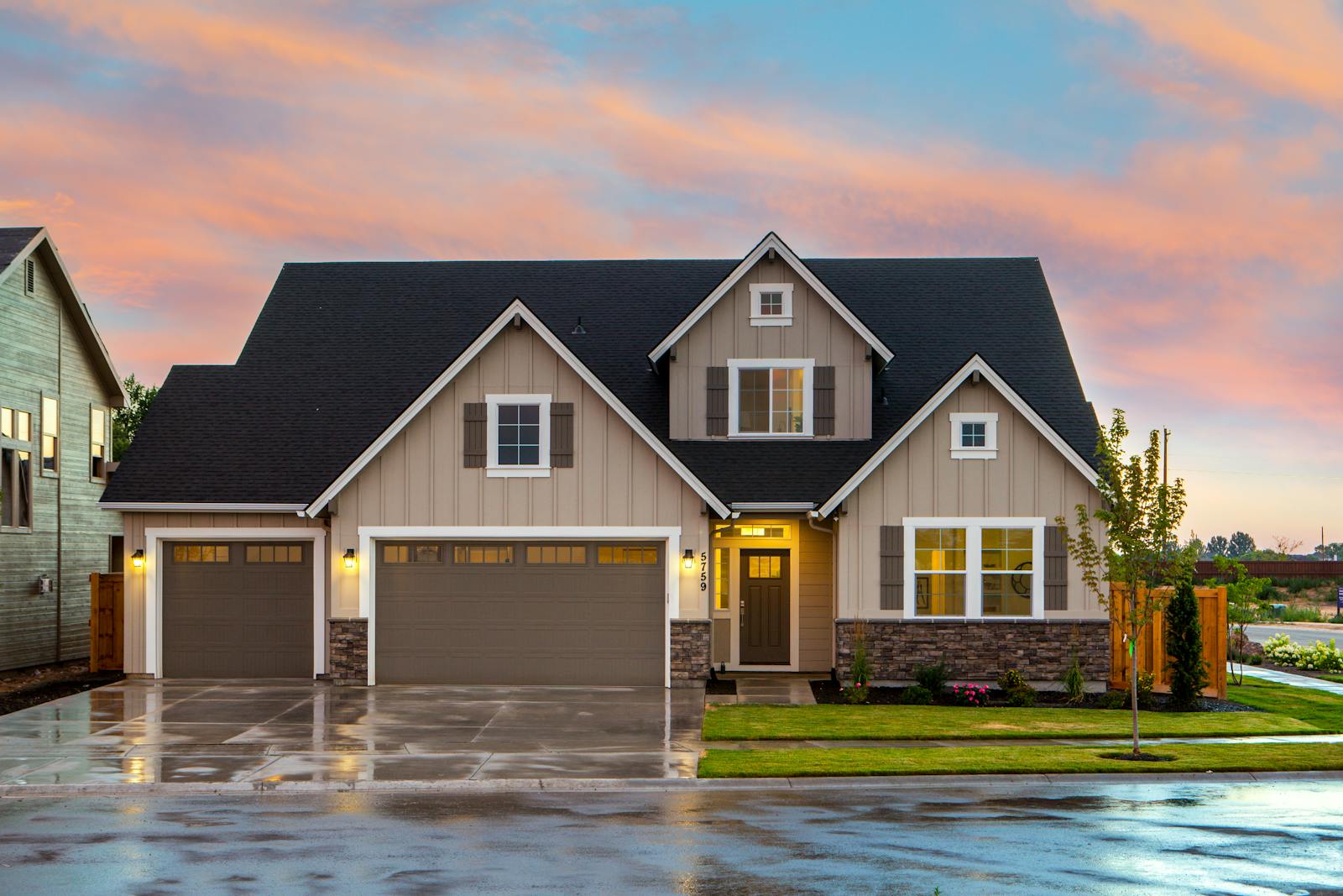 First-time home buyers reviewing paperwork for their new Bedford NH home