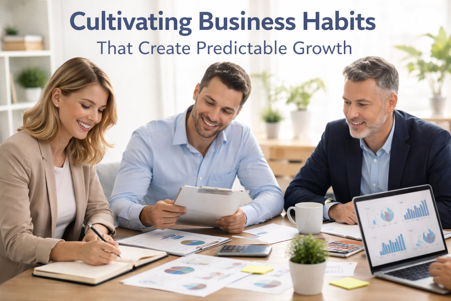 Real estate agents building consistent business habits for long-term growth