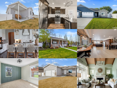 Photos of interior and exteriors of houses