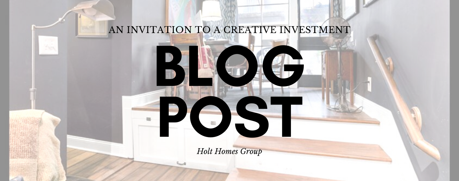 An Invitation to a Creative Investment header image.