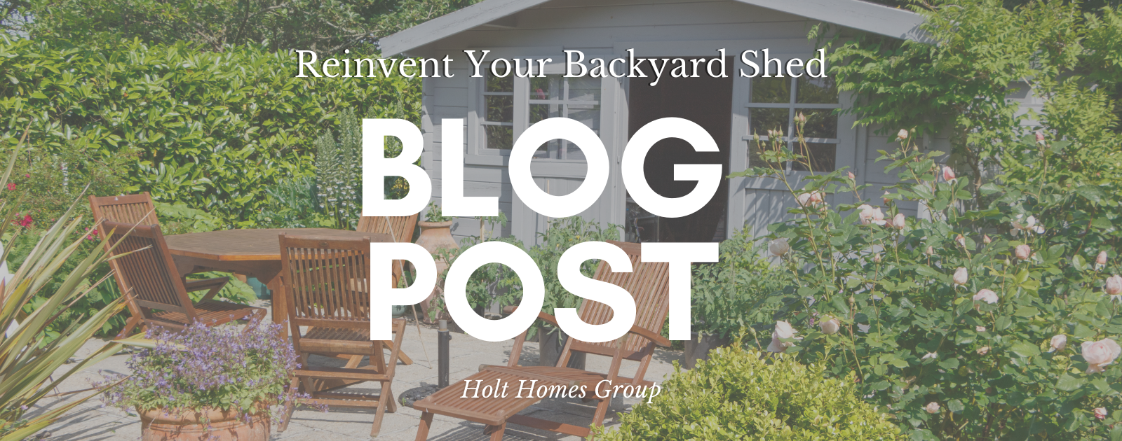 Reinvent Your Backyard Shed header image.