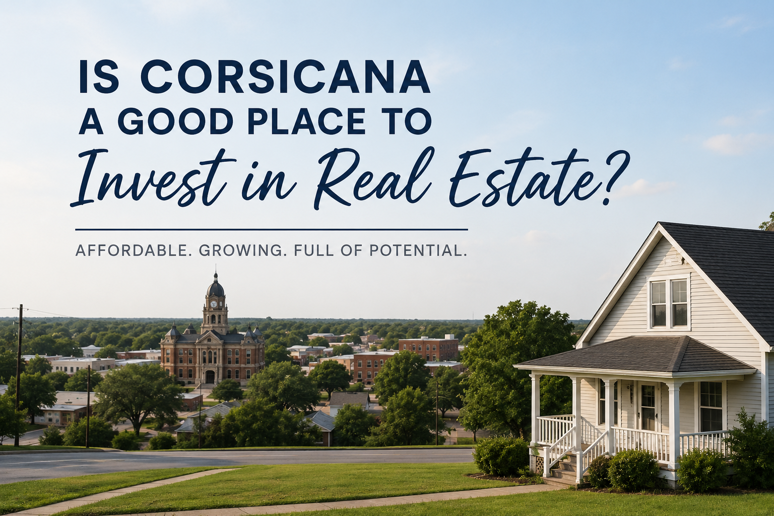 Is Corsicana a Good Place to Invest in Real Estate? header image.