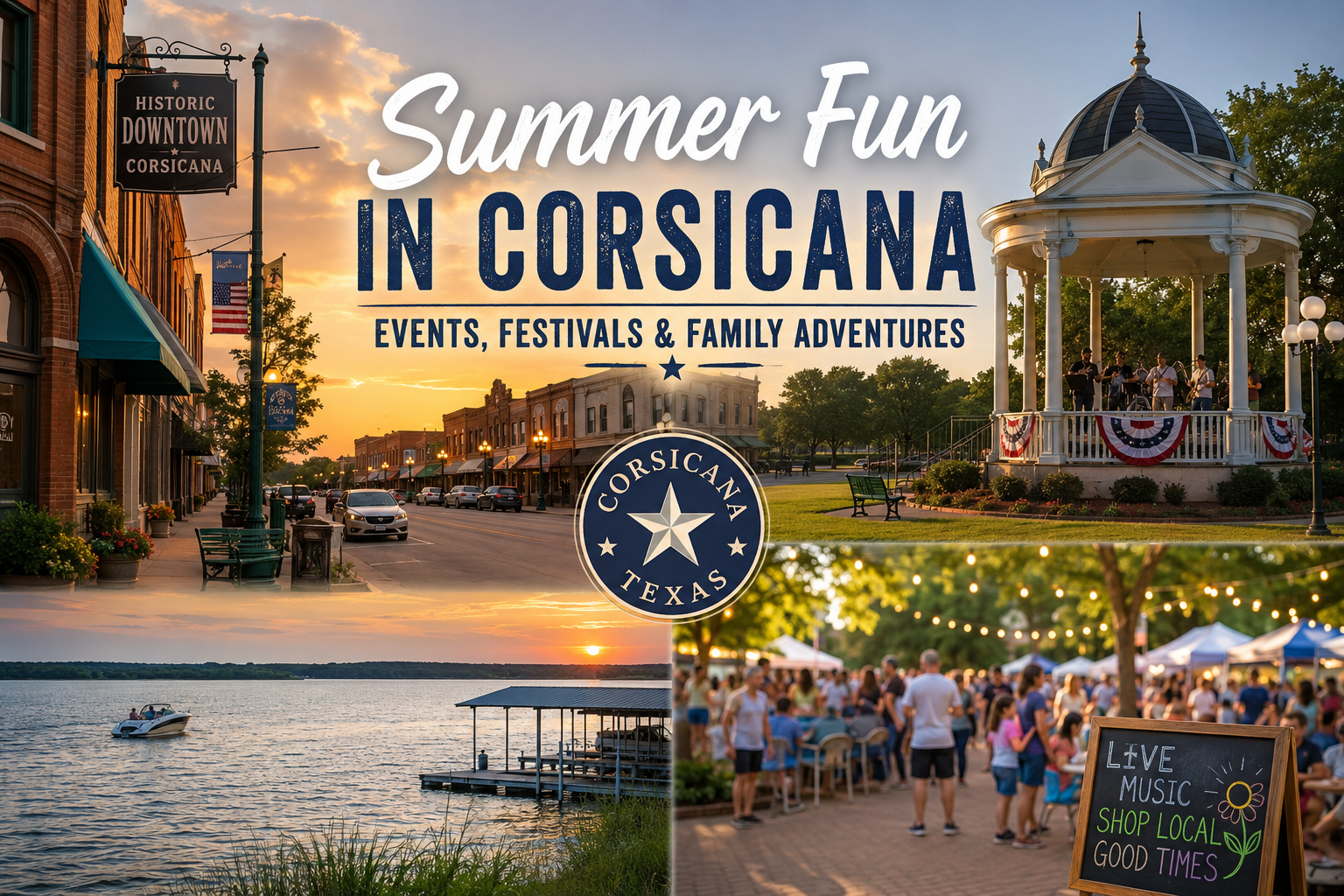 Summer 2026 in Corsicana, Texas header image.