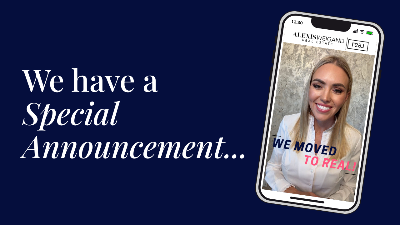Big News: Alexis Weigand Real Estate Has Joined Real Broker! header image.