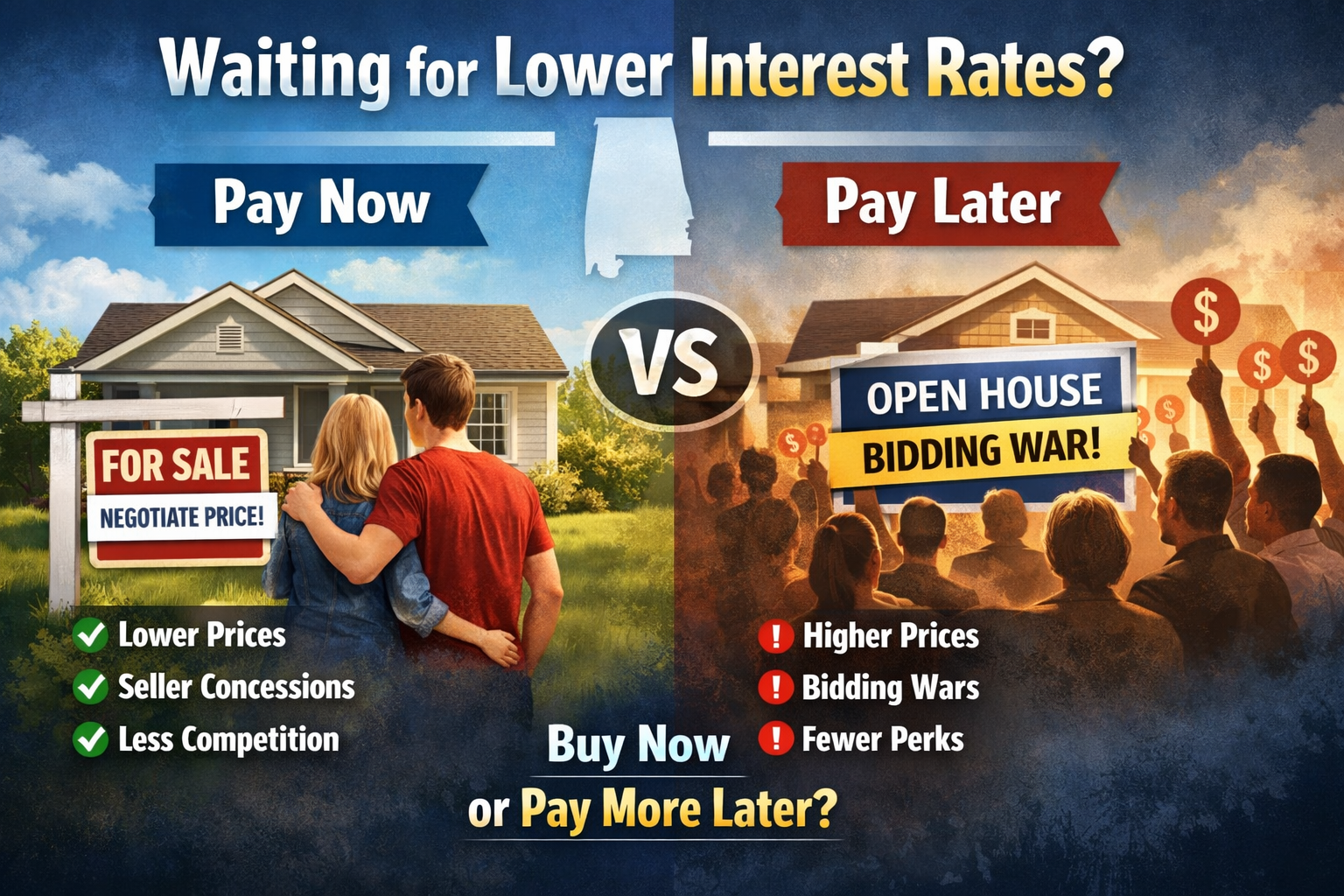 Why Waiting for Lower Interest Rates Could Cost Alabama Buyers More