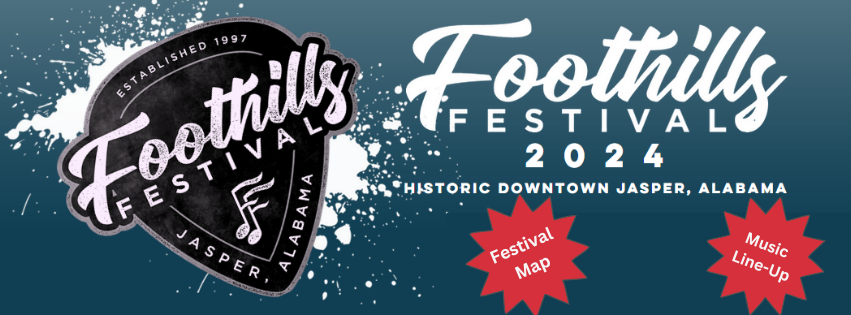 Discover the Magic of the Foothills Festival 2024 in Jasper, AL header image.