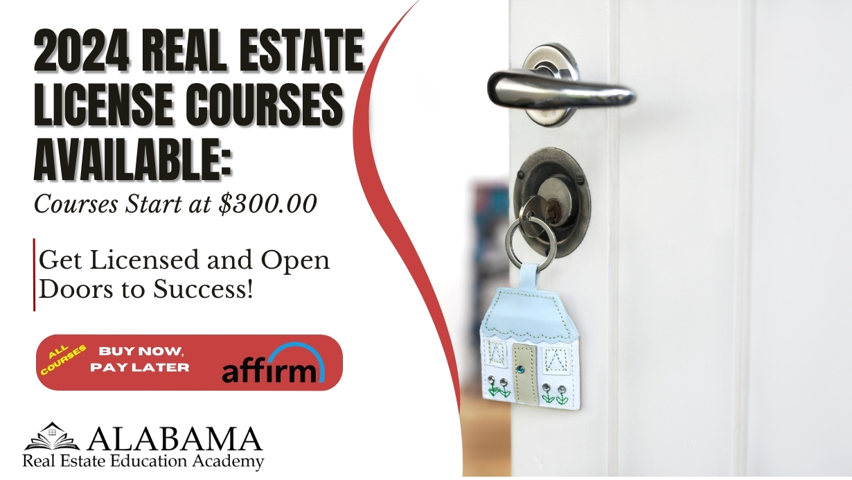 2024 Real Estate License Courses NOW Available header image.