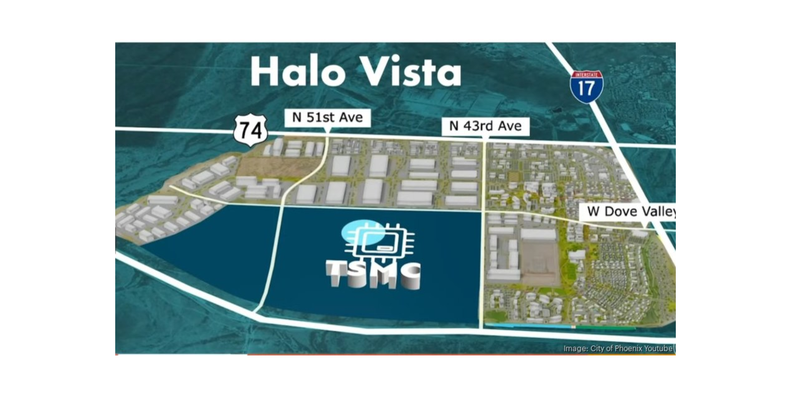 First Phase of $7B Halo Vista Project: At full buildout, the sprawling project near the TSMC chip factory could be home to 70,000 jobs header image.