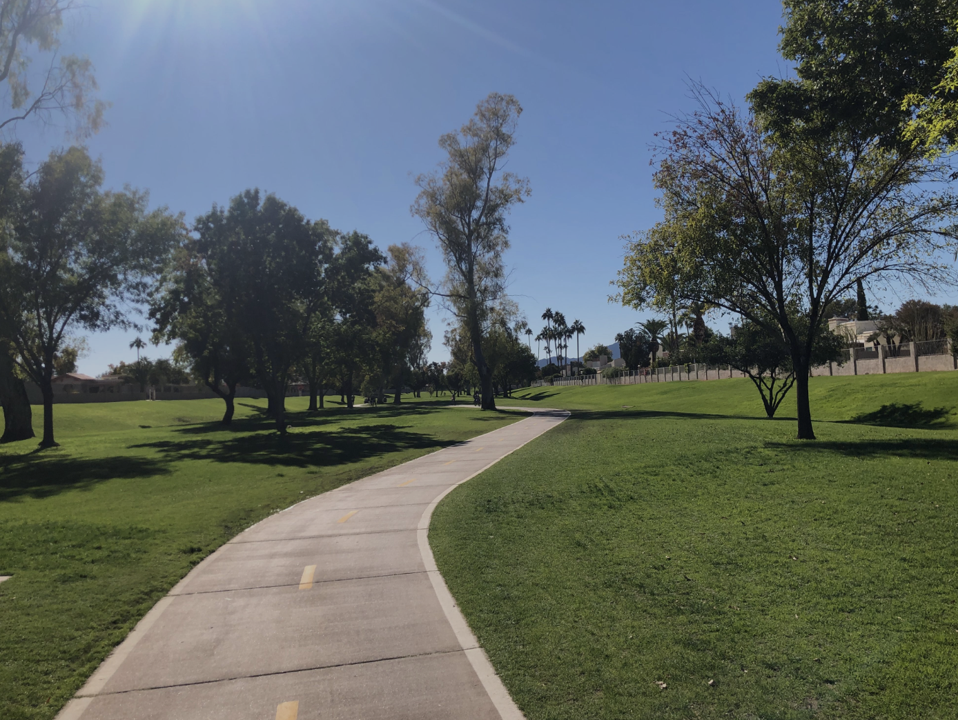 The Scottsdale Greenbelt in Scottsdale, Arizona. header image.