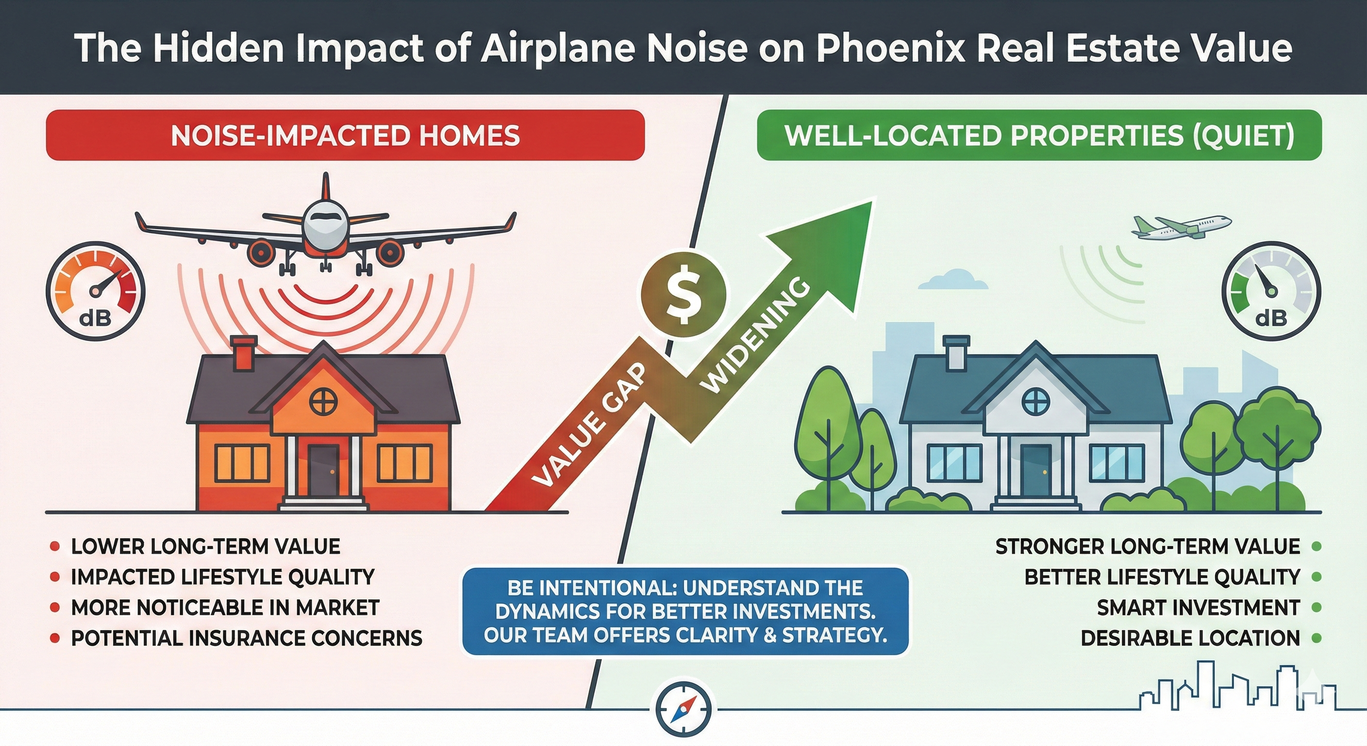 Here's how airplane routes and noise affect home prices header image.
