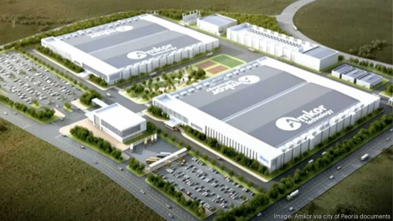 Apple to invest billions in Amkor's Peoria facility as part of $100B US manufacturing commitment header image.
