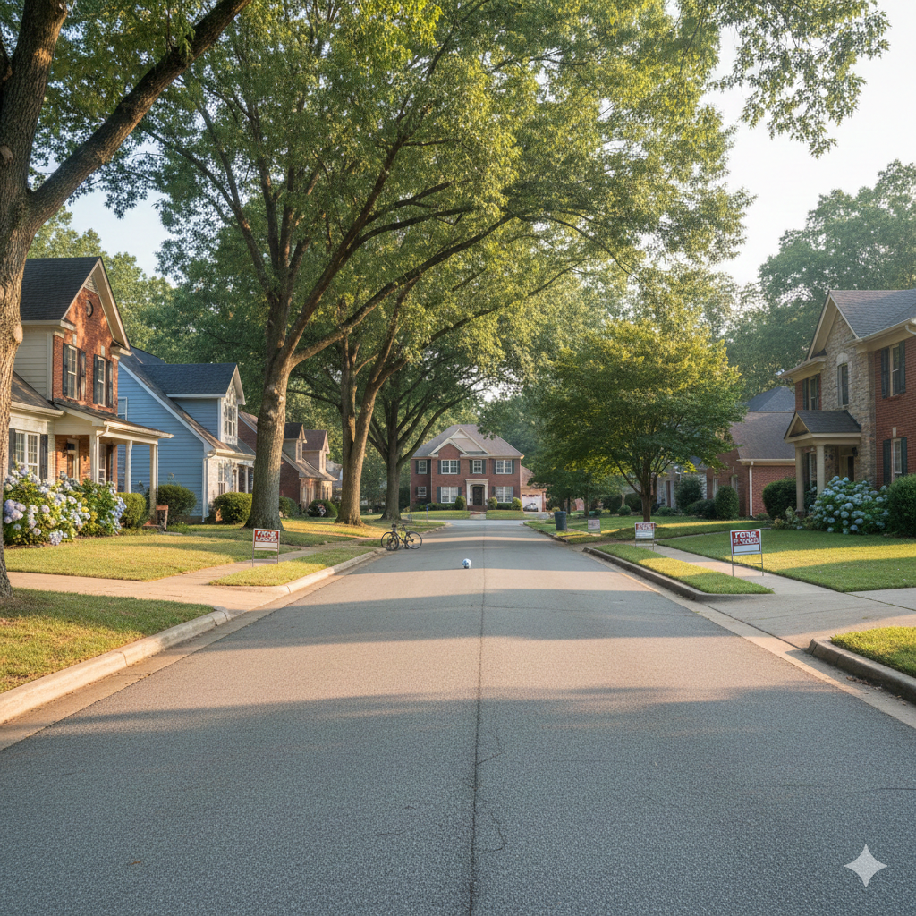 Homes in a Murfreesboro neighborhood representing current housing inventory and buyer activity.